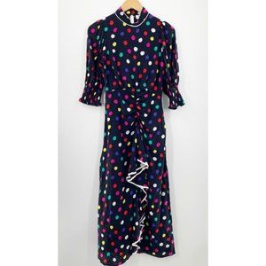 Rixo X Target Polka Dot Cascade Ruffle Dress
